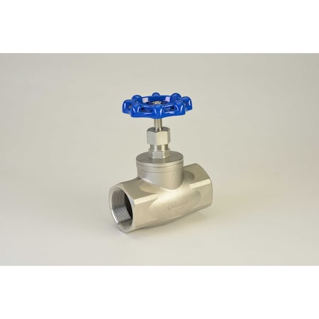 Chicago Valves And Controls 1-1/4", Stainless Steel 200 WOG Threaded Globe Valve 3266SW012